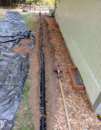 we install French drains for homes across the Portland Metro, Oregon Coast